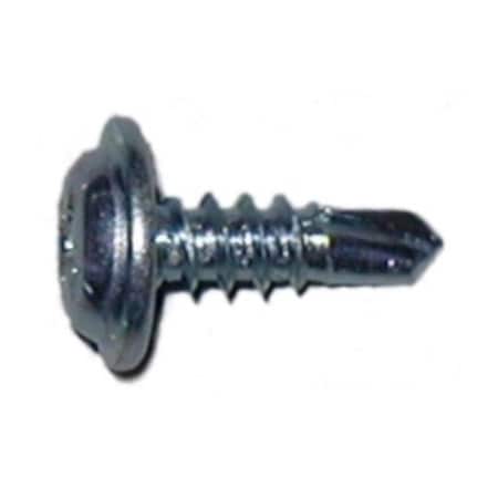 Midwest Fastener Self-Drilling Screw, #8 x 1/2 in, Zinc Plated Steel Oval Head Phillips Drive, 25 PK 72142